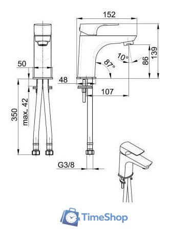 Смеситель Armatura Mokait 5532-815-81 - Изображение №2 — Интернет-магазин Time-Shop