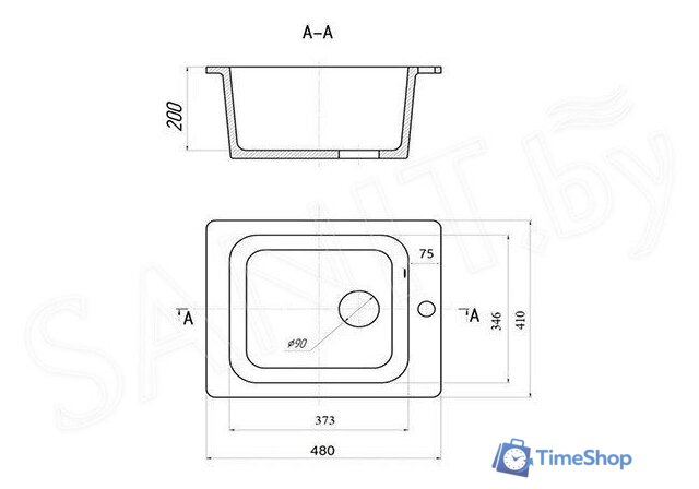 Кухонная мойка Wisent WA11-10 (с сифоном GER013) - Изображение №9 — Интернет-магазин Time-Shop