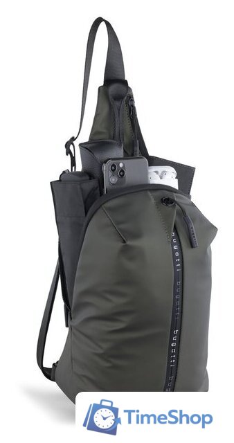 Городской рюкзак Bugatti Blanc 49660184 (оливковый) - Изображение №6 — Интернет-магазин Time-Shop