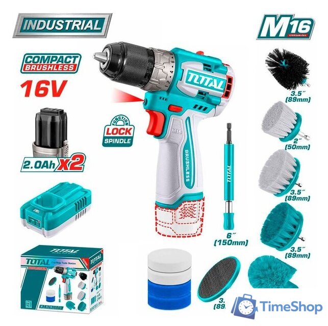 Дрель-шуруповерт Total TOSLI240786 (с 2-мя АКБ) - Изображение №1 — Интернет-магазин Time-Shop