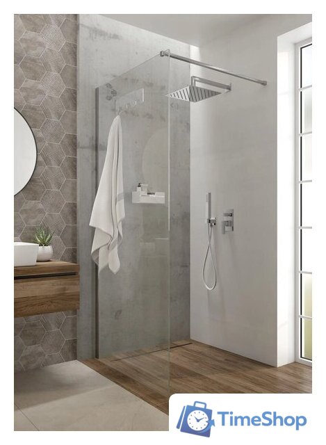 Душевая стенка Deante Mokko Nero Walk-In KQM_039P - Изображение №3 — Интернет-магазин Time-Shop