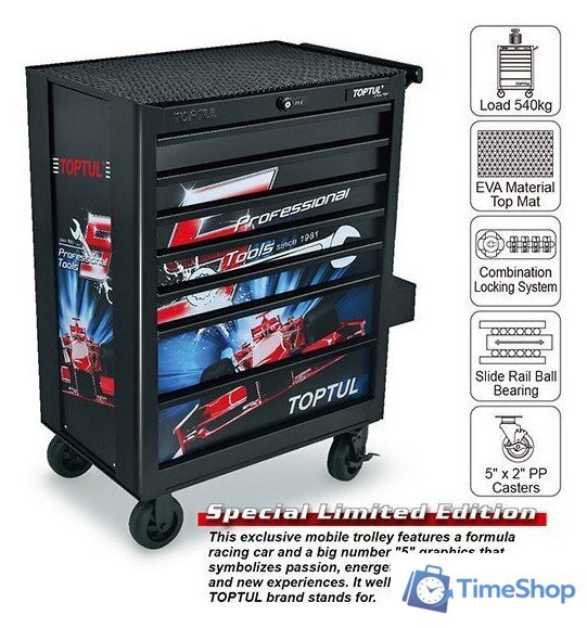 Тележка Toptul TCAQ0707 - Изображение №1 — Интернет-магазин Time-Shop