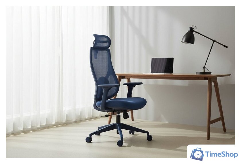 Офисное кресло FOX HOUSE Femund LN010A 50.045 (синий) - Изображение №14 — Интернет-магазин Time-Shop
