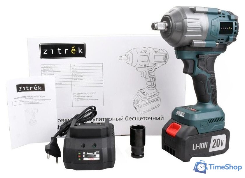 Гайковерт Zitrek Crusher 20 PRO 085-1019 (с 1-им АКБ) - Изображение №1 — Интернет-магазин Time-Shop