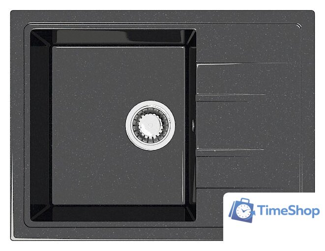 Кухонная мойка MARRBAXX Карельский камень модель 150/Q4 F150Q004 (черный) - Изображение №1 — Интернет-магазин Time-Shop