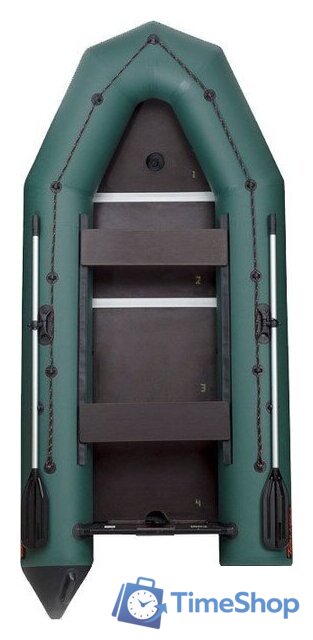 Моторно-гребная лодка Leader Boats Тайга-340 киль 0062872 (зеленый) - Изображение №1 — Интернет-магазин Time-Shop