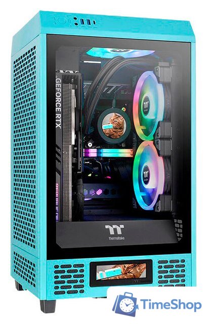 Корпус Thermaltake The Tower 200 Turquoise CA-1X9-00SBWN-00 - Изображение №1 — Интернет-магазин Time-Shop