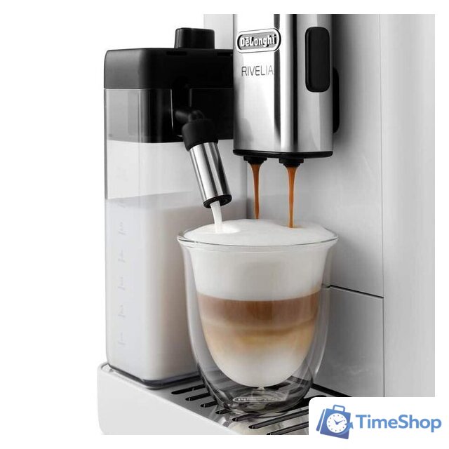Кофемашина DeLonghi Rivelia EXAM440.55.W - Изображение №4 — Интернет-магазин Time-Shop