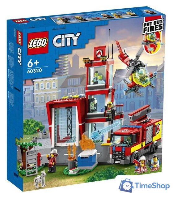 Конструктор LEGO City 60320 Пожарная часть - Изображение №2 — Интернет-магазин Time-Shop