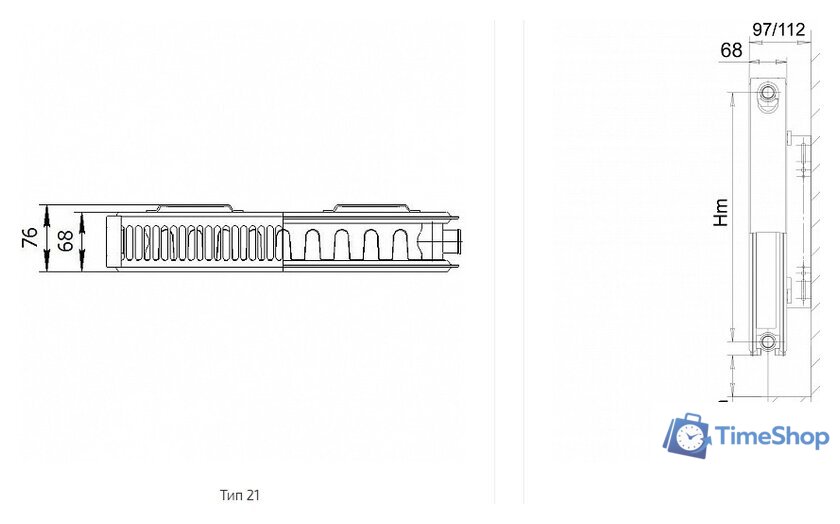 Стальной панельный радиатор Лемакс Compact 21 500x1400 - Изображение №5 — Интернет-магазин Time-Shop