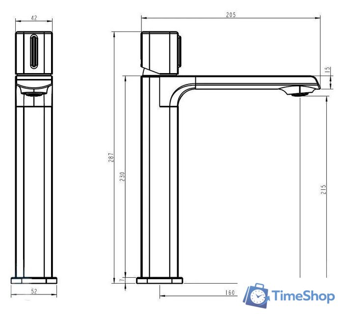 Смеситель Esko Abu Dhabi ABU25 - Изображение №2 — Интернет-магазин Time-Shop