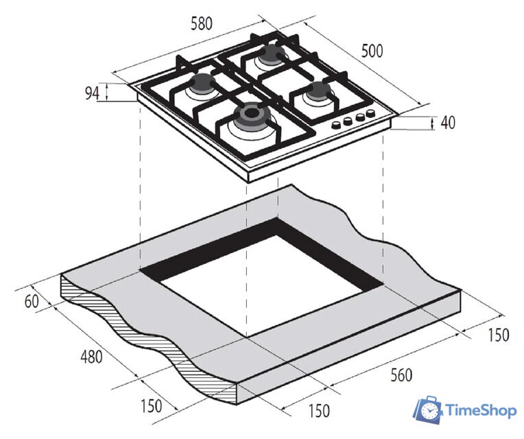 Варочная панель ZUGEL ZGH601X - Изображение №11 — Интернет-магазин Time-Shop