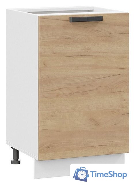 Шкаф напольный Трия Детройт 1Н5 (белый/дуб крафт золотой) - Изображение №4 — Интернет-магазин Time-Shop