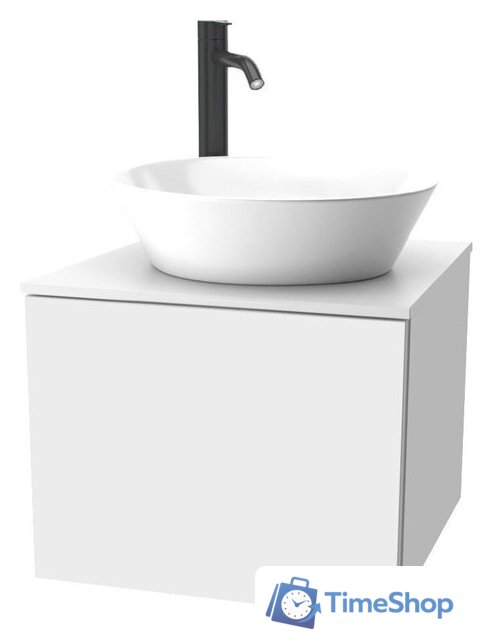  ЗОВ Тумба под умывальник Кито 40 K40LW0MWMC-LDSPWС0 (белый матовый) - Изображение №1 — Интернет-магазин Time-Shop