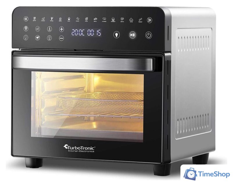 Мини-печь TurboTronic TT-AFO14 (черный/серебристый) - Изображение №1 — Интернет-магазин Time-Shop