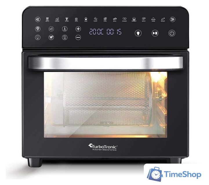 Мини-печь TurboTronic TT-AFO14 (черный/серебристый) - Изображение №5 — Интернет-магазин Time-Shop