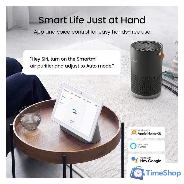Очиститель воздуха SmartMi Air Purifier P1 ZMKQJHQP11 (международная версия, темно-серый) - Изображение №6 — Интернет-магазин Time-Shop