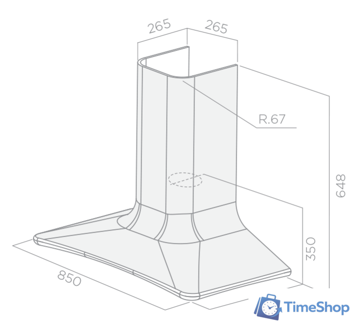 Кухонная вытяжка Elica Sweet Cast iron/F/85 [PRF0120702] - Изображение №4 — Интернет-магазин Time-Shop