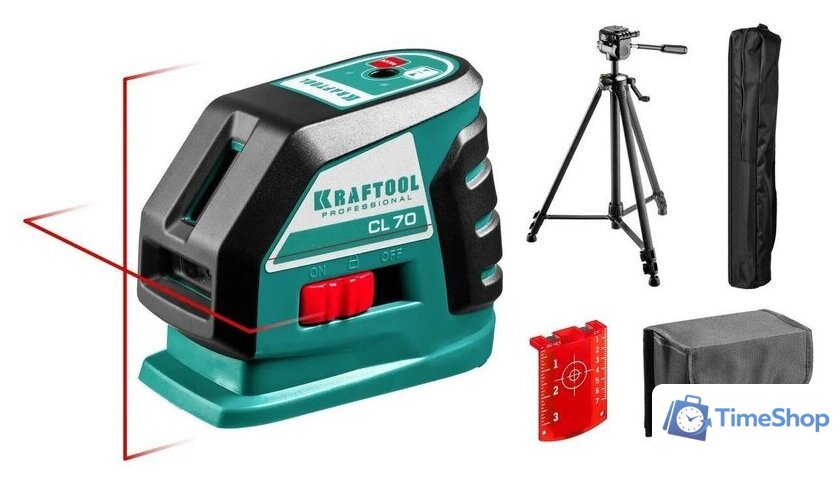 Лазерный нивелир KRAFTOOL CL-70-3 34660-3 - Изображение №1 — Интернет-магазин Time-Shop