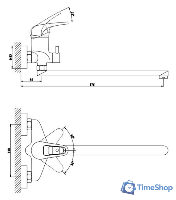 Смеситель Gross Aqua Optima 7518511С-35F - Изображение №2 — Интернет-магазин Time-Shop