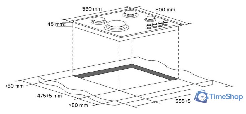 Варочная панель Libhof GS-604 (серебристый) - Изображение №11 — Интернет-магазин Time-Shop