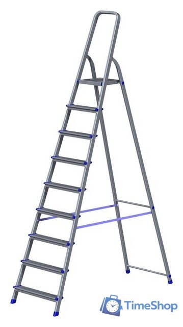 Лестница-стремянка Новая высота NV 111 алюминиевая 9 ступеней (1110109) - Изображение №1 — Интернет-магазин Time-Shop