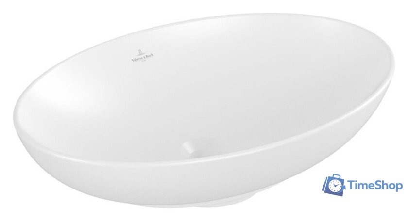 Умывальник Villeroy & Boch Loop&Friends Stone White 4A4700RW - Изображение №8 — Интернет-магазин Time-Shop