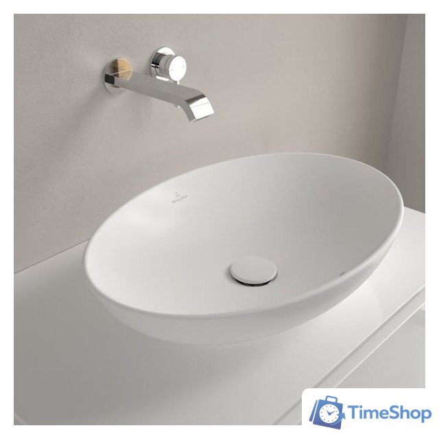 Умывальник Villeroy & Boch Loop&Friends Stone White 4A4700RW - Изображение №7 — Интернет-магазин Time-Shop