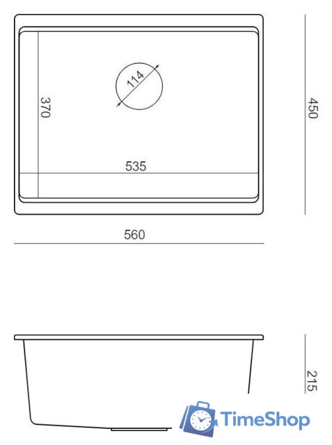 Кухонная мойка Quadron HQJ6045U1BSU - Изображение №5 — Интернет-магазин Time-Shop