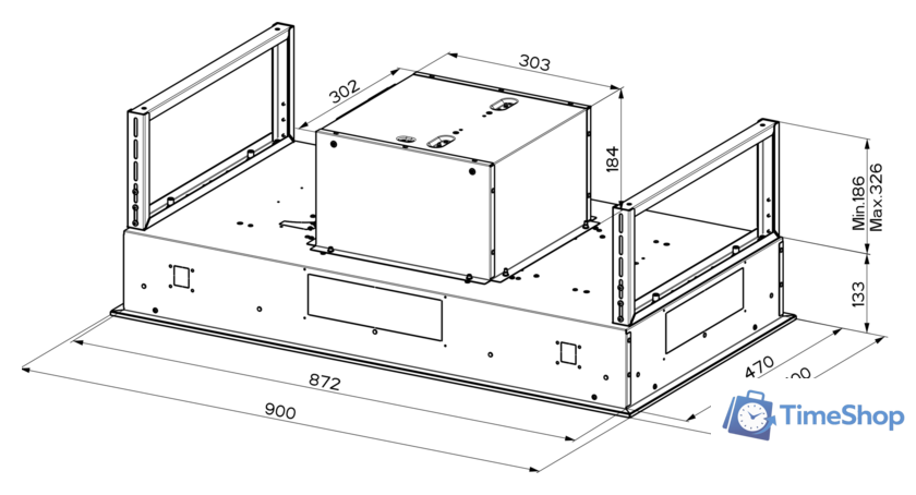 Кухонная вытяжка Faber C-Air KL A90 350.0615.705 - Изображение №3 — Интернет-магазин Time-Shop