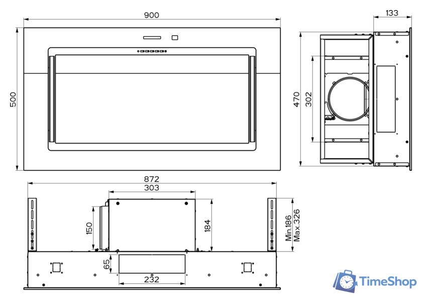 Кухонная вытяжка Faber C-Air KL A90 350.0615.705 - Изображение №4 — Интернет-магазин Time-Shop