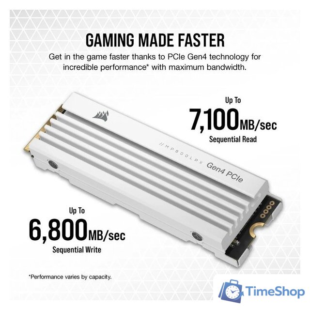 SSD Corsair MP600 Pro LPX 2TB CSSD-F2000GBMP600PLPW - Изображение №4 — Интернет-магазин Time-Shop