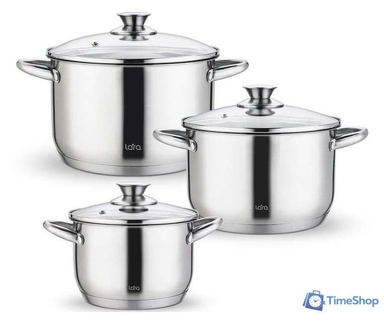 Набор кастрюль Lara Афина LR02-128 - Изображение №1 — Интернет-магазин Time-Shop