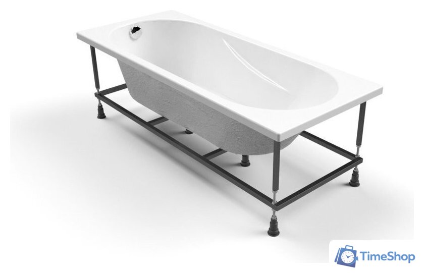 Ванна Cersanit Mito Red 170x70 с ножками со смесителем Brasko (с сифоном Prime черным) - Изображение №3 — Интернет-магазин Time-Shop