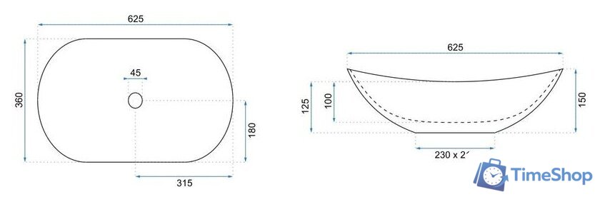 Умывальник Rea Royal (белый) - Изображение №6 — Интернет-магазин Time-Shop
