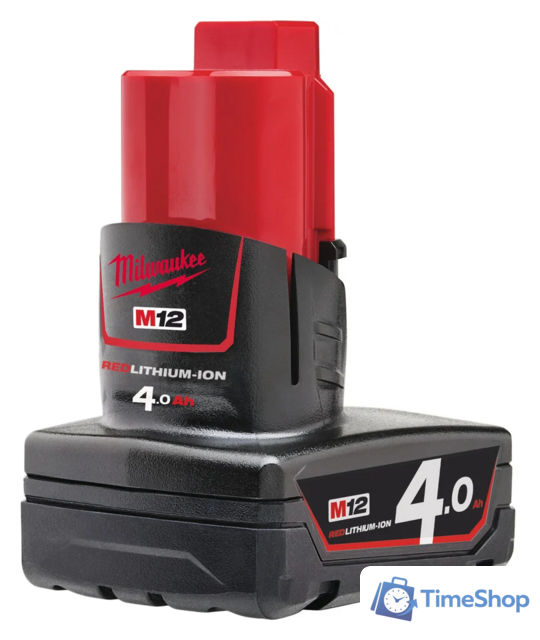 Аккумулятор Milwaukee M12 M12B4 4932430065 (12В/4 Ач) - Изображение №1 — Интернет-магазин Time-Shop