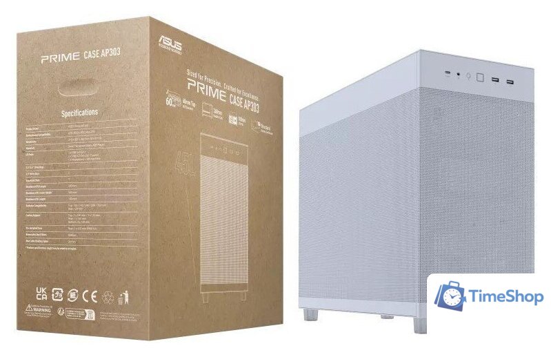 Корпус ASUS Prime AP303 Mesh Panel (белый) - Изображение №11 — Интернет-магазин Time-Shop