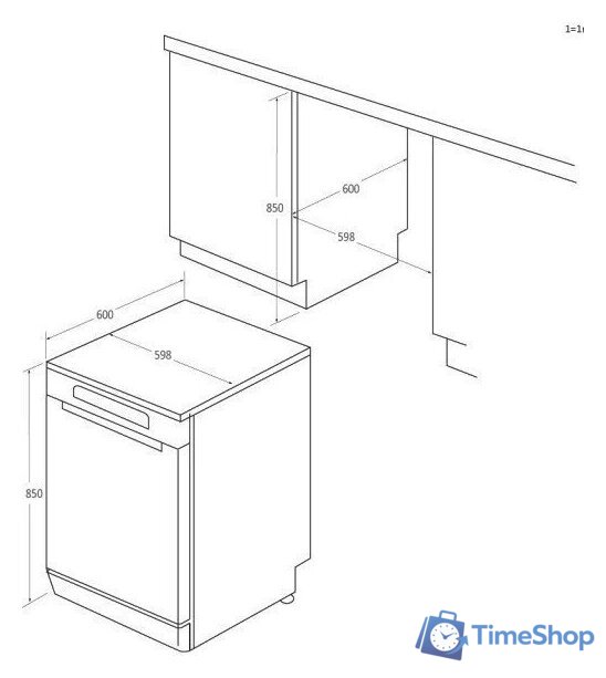 Отдельностоящая посудомоечная машина Haier I-Pro Shine Serie 5 XF 6B0M3PDA - Изображение №24 — Интернет-магазин Time-Shop