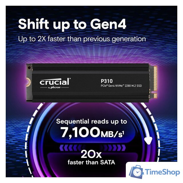 SSD Crucial P310 2280 2TB CT2000P310SSD5 - Изображение №2 — Интернет-магазин Time-Shop