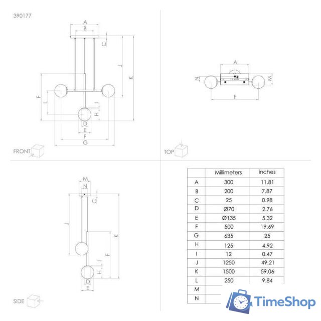 Подвесная люстра Eglo Paz 390177 - Изображение №5 — Интернет-магазин Time-Shop