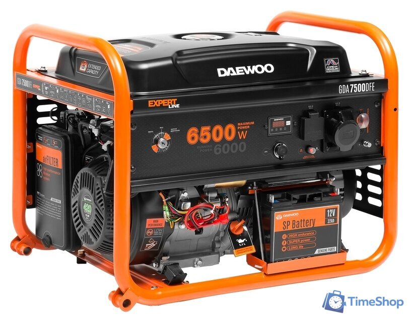 Бензиновый генератор Daewoo Power GDA 7500DFE - Изображение №1 — Интернет-магазин Time-Shop