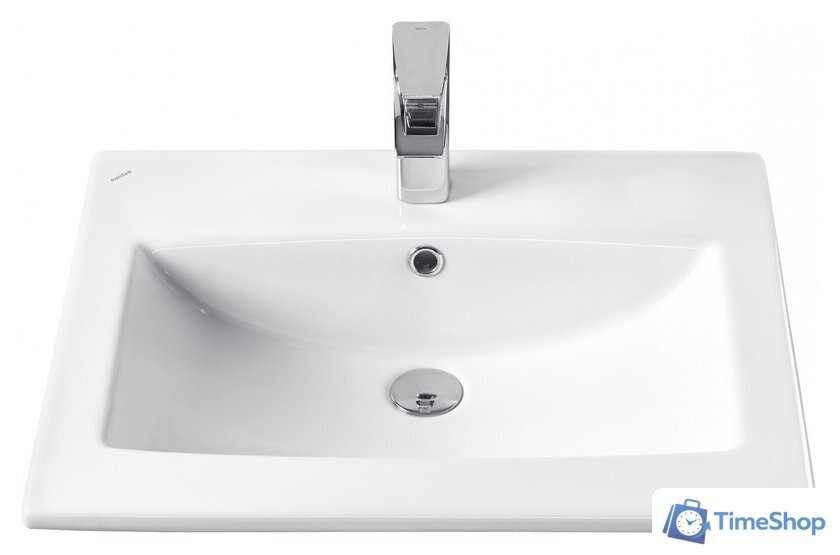  Акватон Тумба с умывальником Форест 60 1A2782K0FR9C0 (дуб рошелье/сумеречный голубой) - Изображение №2 — Интернет-магазин Time-Shop