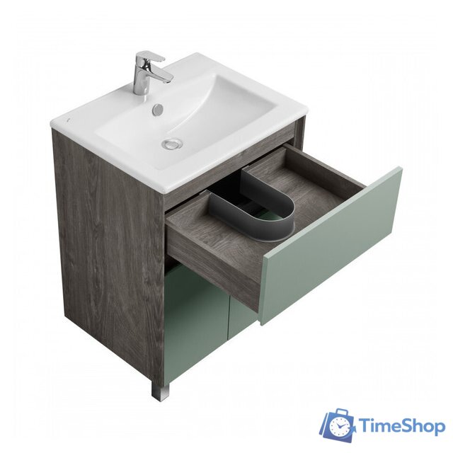  Акватон Тумба с умывальником Форест 60 1A2782K0FR9C0 (дуб рошелье/сумеречный голубой) - Изображение №6 — Интернет-магазин Time-Shop