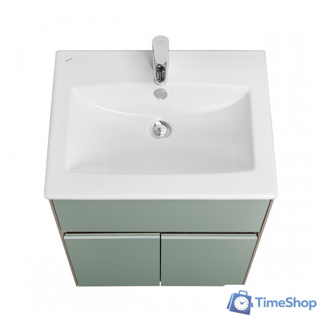  Акватон Тумба с умывальником Форест 60 1A2782K0FR9C0 (дуб рошелье/сумеречный голубой) - Изображение №4 — Интернет-магазин Time-Shop