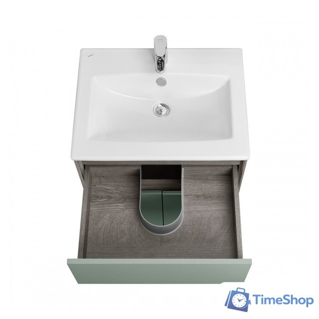  Акватон Тумба с умывальником Форест 60 1A2782K0FR9C0 (дуб рошелье/сумеречный голубой) - Изображение №5 — Интернет-магазин Time-Shop