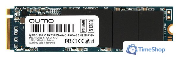 SSD QUMO Novation M2 NVMe 512GB Q3DT-512GSKF-NM2 - Изображение №1 — Интернет-магазин Time-Shop