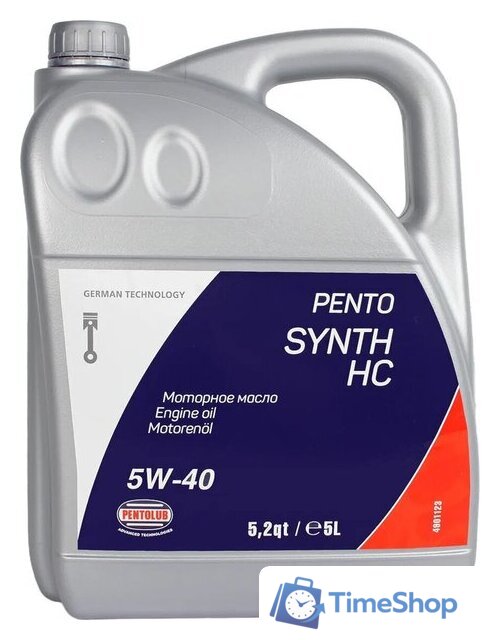 Моторное масло Pentolub Pentosynth HC 5W-40 5л - Изображение №1 — Интернет-магазин Time-Shop