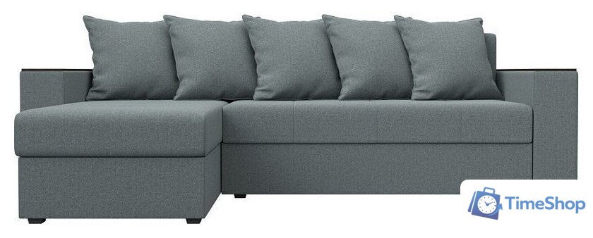 Угловой диван Лига диванов Дубай Лайт левый 121640L (рогожка амур серый) - Изображение №6 — Интернет-магазин Time-Shop