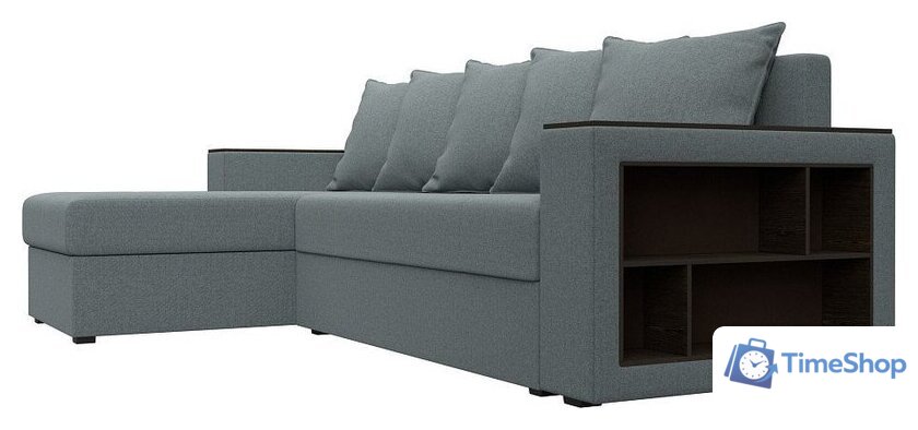 Угловой диван Лига диванов Дубай Лайт левый 121640L (рогожка амур серый) - Изображение №7 — Интернет-магазин Time-Shop