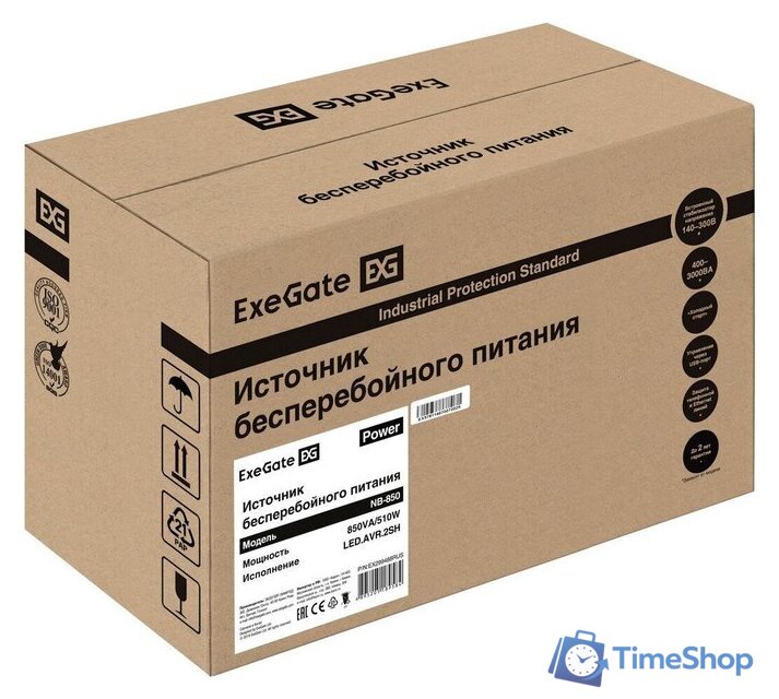 Источник бесперебойного питания ExeGate Power NB-850.LED.AVR.2SH - Изображение №8 — Интернет-магазин Time-Shop